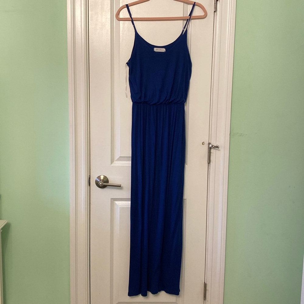 All in Favor dark blue  Maxi Dress Size Small